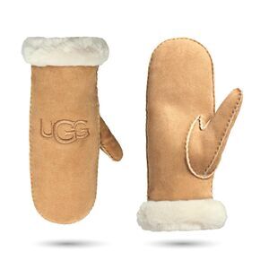 1721 Embroidered Water Resistant Sheepskin Mitten With Tech Palm Chesnut